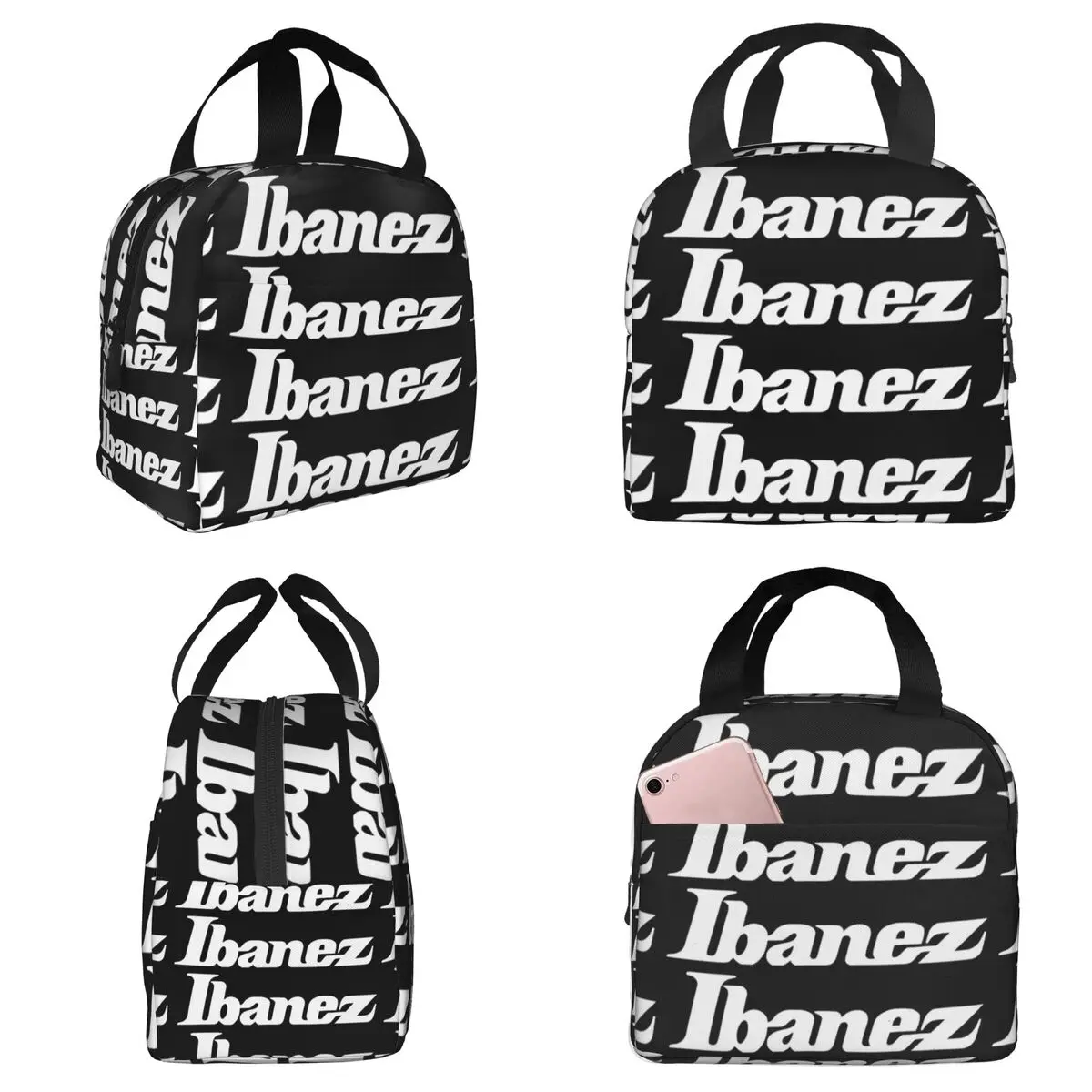 Ibanez Guitars Bolsa térmica isolada para crianças, caixa térmica para alimentos, caixa térmica à prova de vazamento