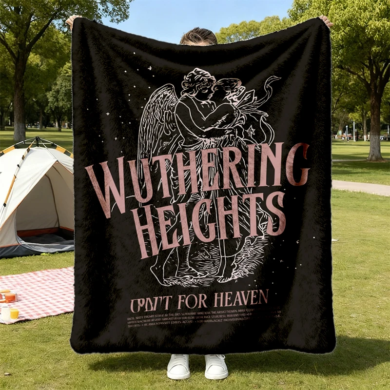 Wuthering Heights Emily Bronte Unfit for Heaven Angel Soft Blanket Coquette Cathy Heathcliff Movie Lover Valentine Booki