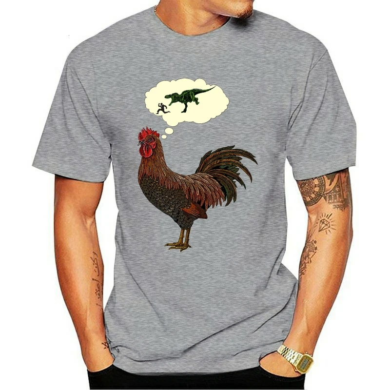 chicken daydream dinosaur evolution funny humor nerd rooster t rex tyrannosaurus rex New ROOSTER DAYDREAMS T shirt