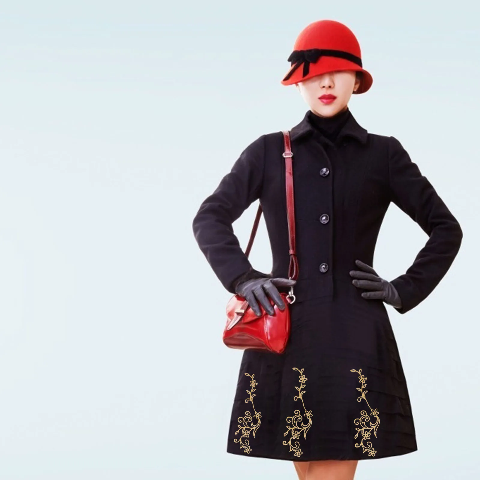 

4pcs Back Adhesive Embroidered Flower Cloth Patches Diy Decor For Clothing Sweater Scarf Sewing Craft Appliques