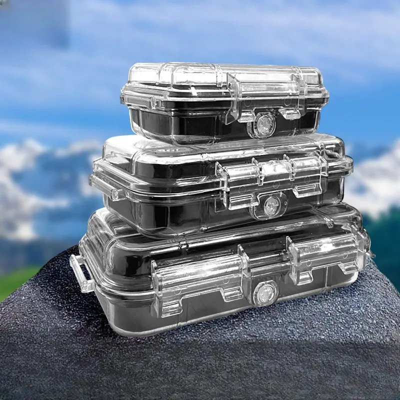 /Transparent /Waterproof /Storage Case With Shock Absorbing Foam Liner Sealed Dustproof Container For Electronics Camera Tools C