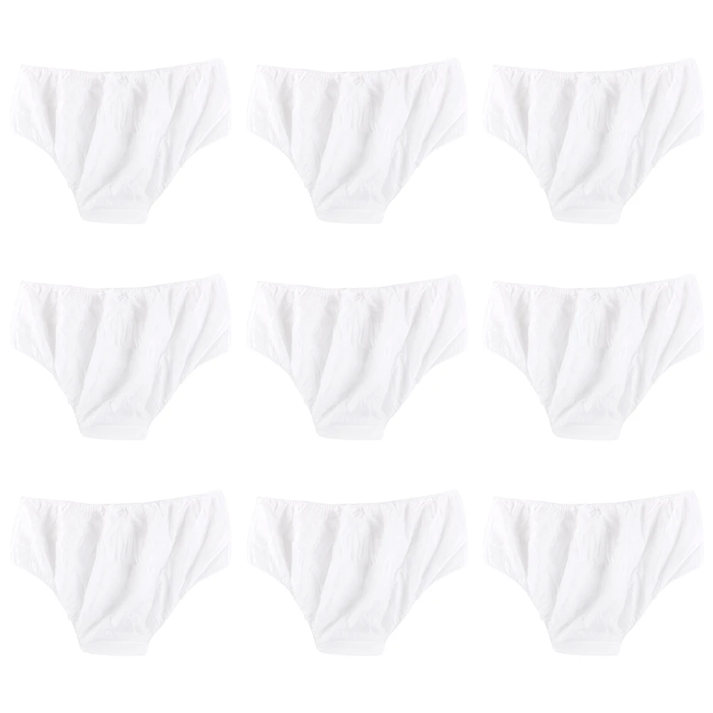 

100 Pcs Disposable Panties Travel Briefs Non-woven Breathable Soft Odorless Underwear for Women Spa Waxing Tanning Fitness