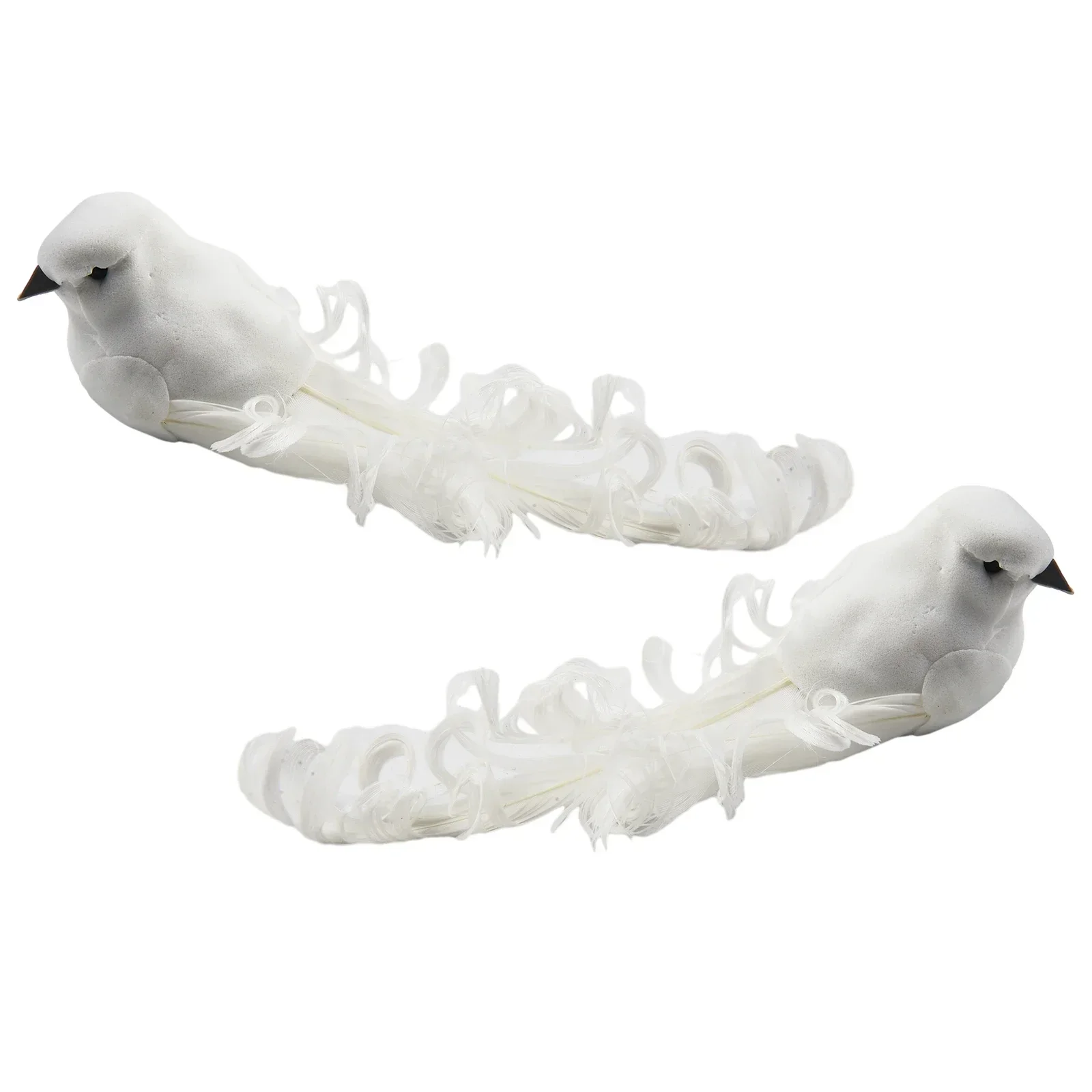 Brand New Artificial Bird Décor 4PCS Christenings Cute Decorative Feathers Foam Lover Peace Doves Portable Small