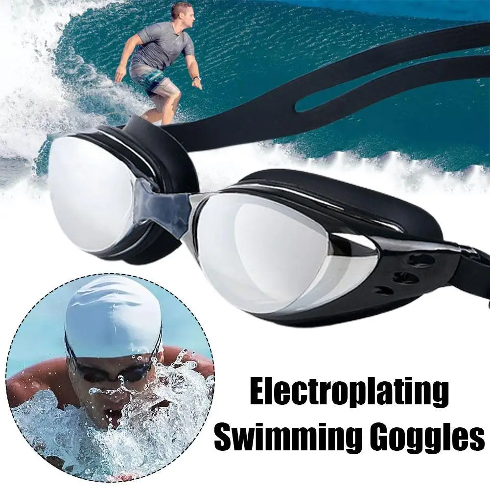 Professional Adult Anti-fog UV Protection Lens Men Women Swimming Goggles Waterproof Adjustable Silicone Swim Glasses