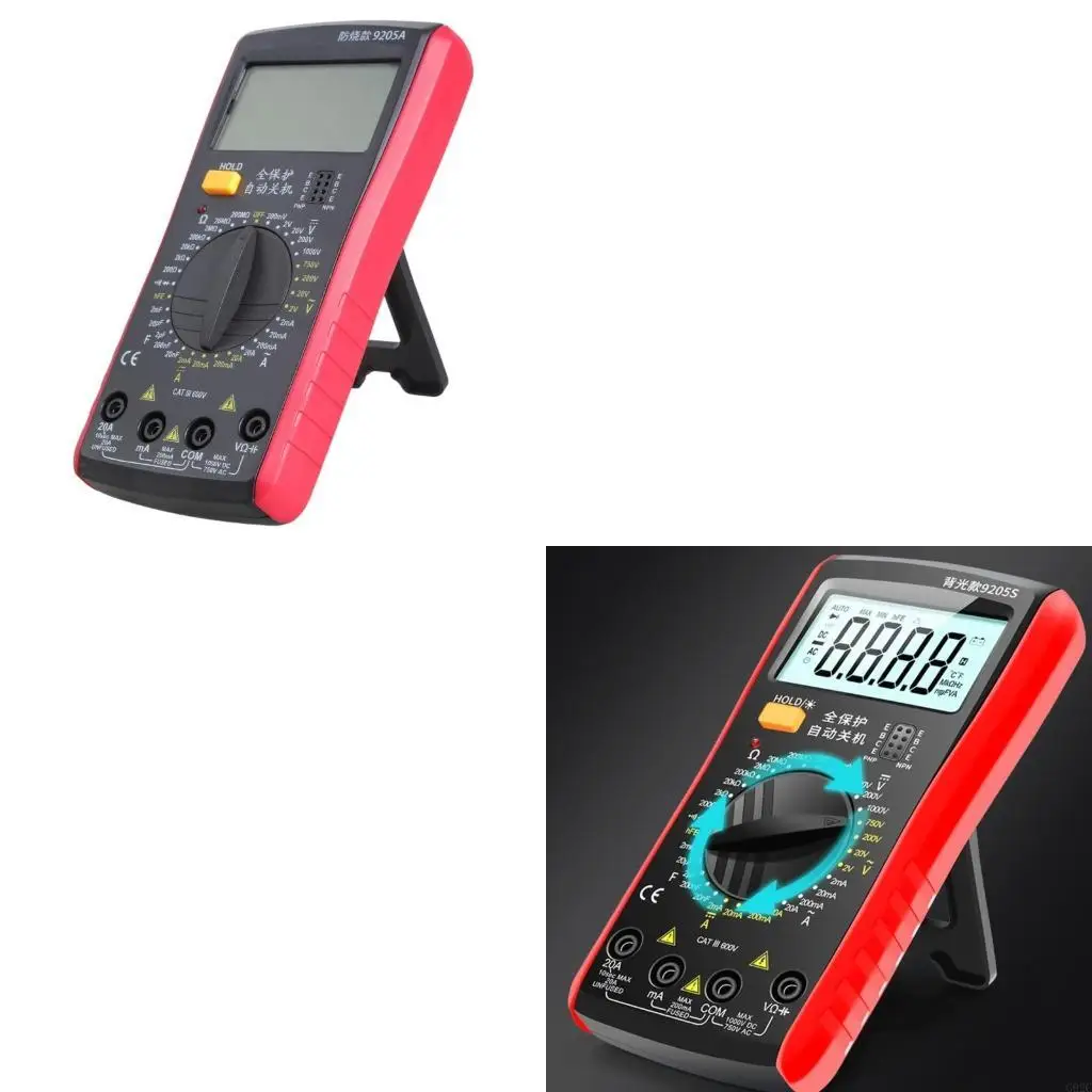 G92C Professional Digital Multimeter High Accuracy Electrical Tester With Backlit Display