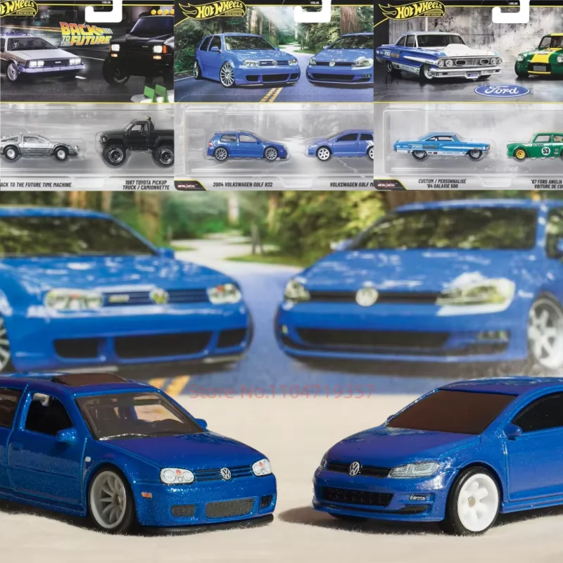 

2026 Hot Wheels 1:64 Hbl96 Car Culture Series Cars Model Two-Car Suit Alloy Car Model Ford Golf Custom Collection Model Car Toy