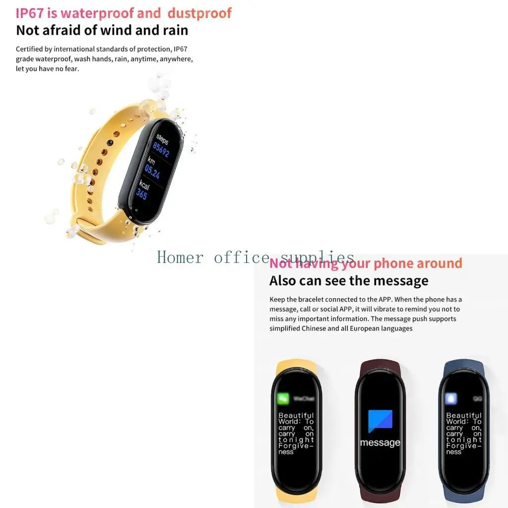 

K43B Водонепроницаемый Smartwatch Монитор сердечного ритма Фитнес Спортивный браслет для улицы