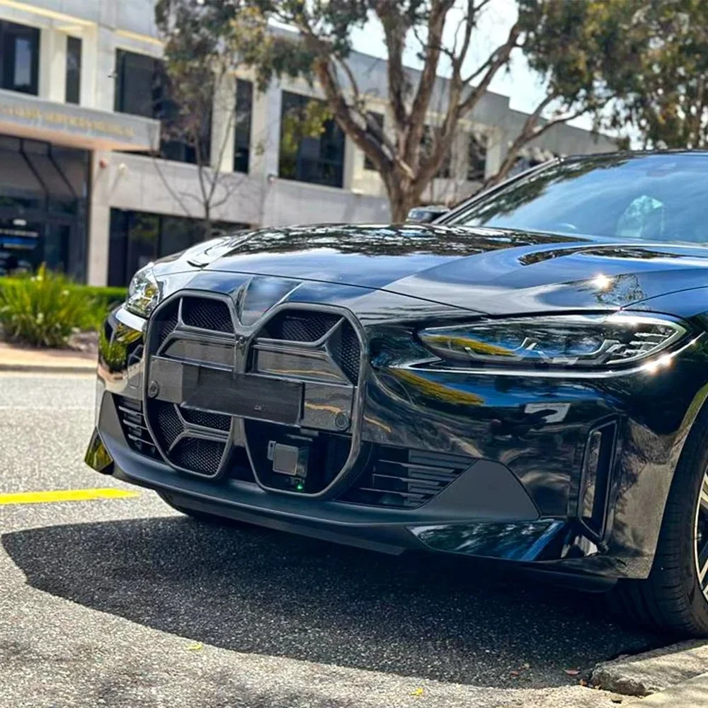 For I4 G26 BEV CSL Style Prepreg Carbon Fiber Front Bumper Grille With ACC 2022 +