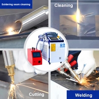 China 5-in-1 Raycus Handheld Laser Welding Cleaning Machine 1500w/2000w/3000w Laser Welding Cutting Machine New Condition