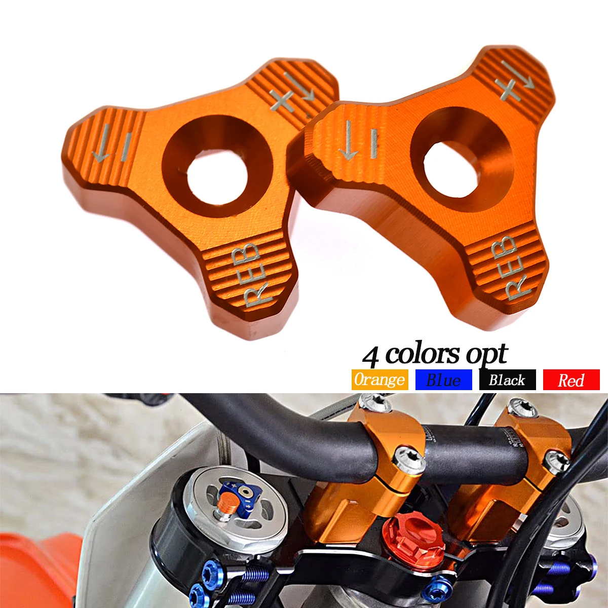 CNC 48mm Front Shock Absorber Fork Knob Adjuster Bolt For KTM 125 150 250 300 350 400 450 500 525 EXC SX SXF XCW XCF EXCF EXCR