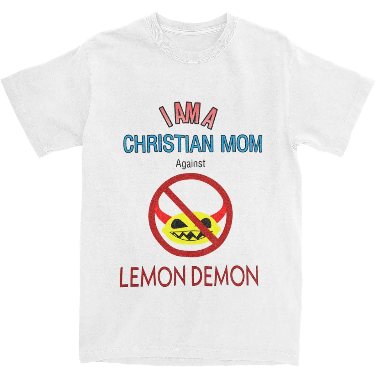 Men T-Shirt Christian Moms Against Lemon Demon T-Shirts Trending Persona 4 Anime Summer Tees Awesome Casual Pure Cotton Clothes