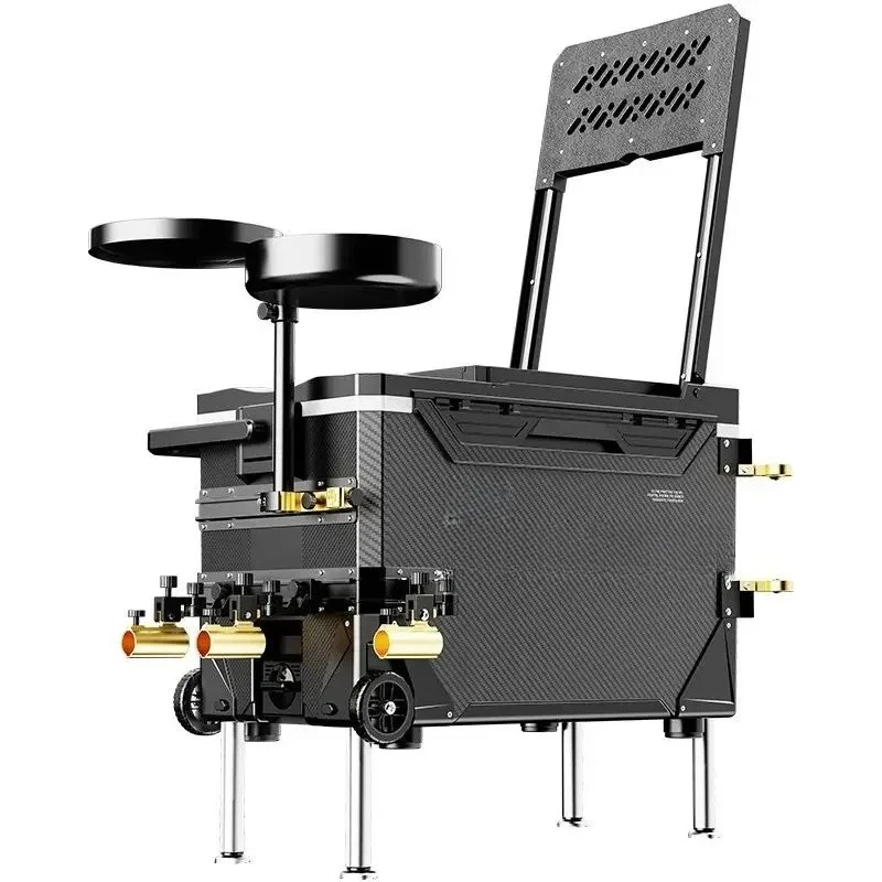 Dual track fishing box, scratch-proof, full set of multi-function installation-free fishing box, fishing bucket
