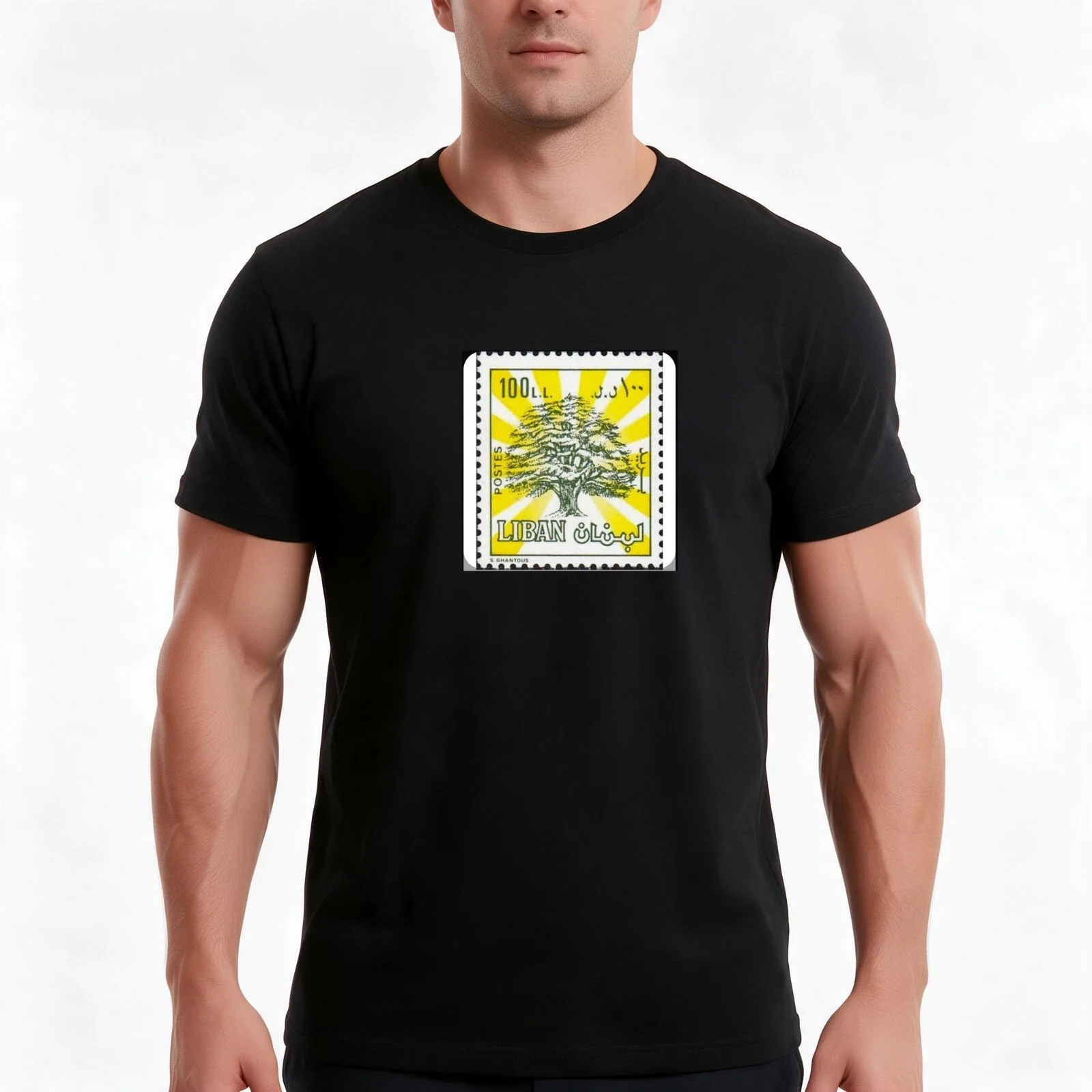 Vintage old lebanon T-Shirt Summer Casual Cotton Tee Oversized Streetwear Tops Vintage Graphic Print Loose Fit Short Sleeve