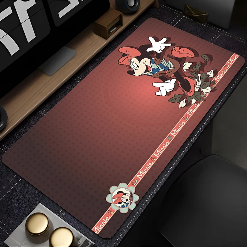 Mouse pad tapete de mesa anime play mat gaming mousepad filmes disney m-mickey e m-minnie velocidade computador e teclado de escritório