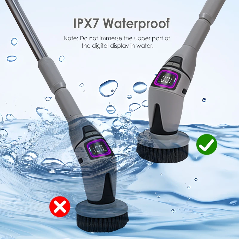 Update Electric Cleaning Brush 10 in 1 Multifunctional Household Wireless Rotatable Cleaning Brush For Bathroom Kitchen Windows