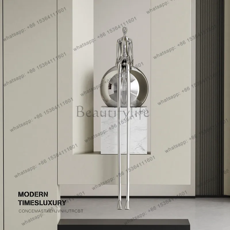 Factory Direct.Modern simple sitting figure large ornament living room entrance art sculpture model room decoration