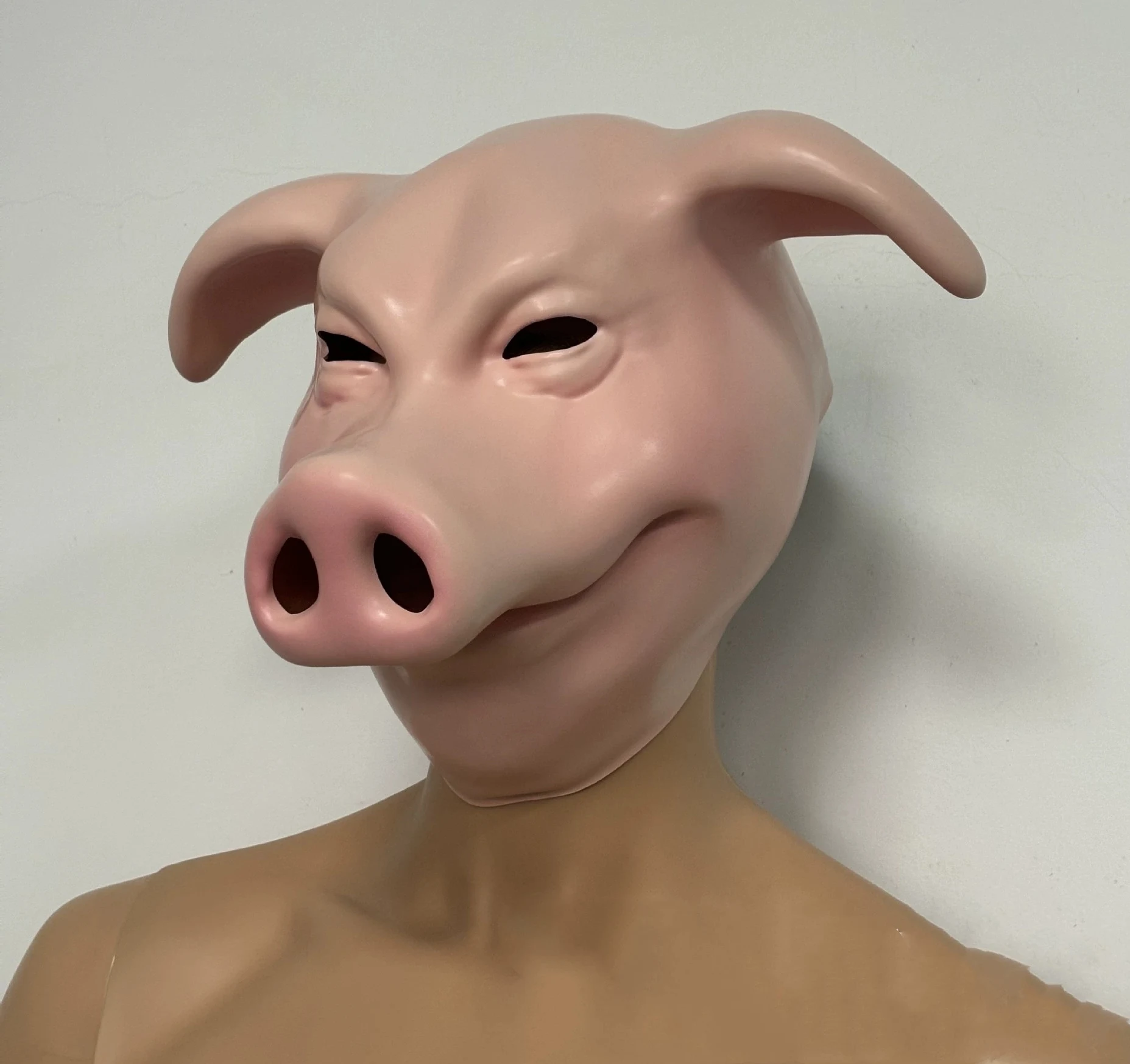 Liar's Bar BRISTLE Pig Mask for Halloween, Full Head mask Funny Cosplay Party Costume Prop, Adult/Kid