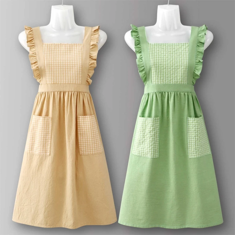 

Фартук для тортового магазина, рабочая одежда, летние тонкие стильные фартуки для цветочного магазина, чай с молоком, кофейни, униформа, кейтеринг, официант, женский сарафан