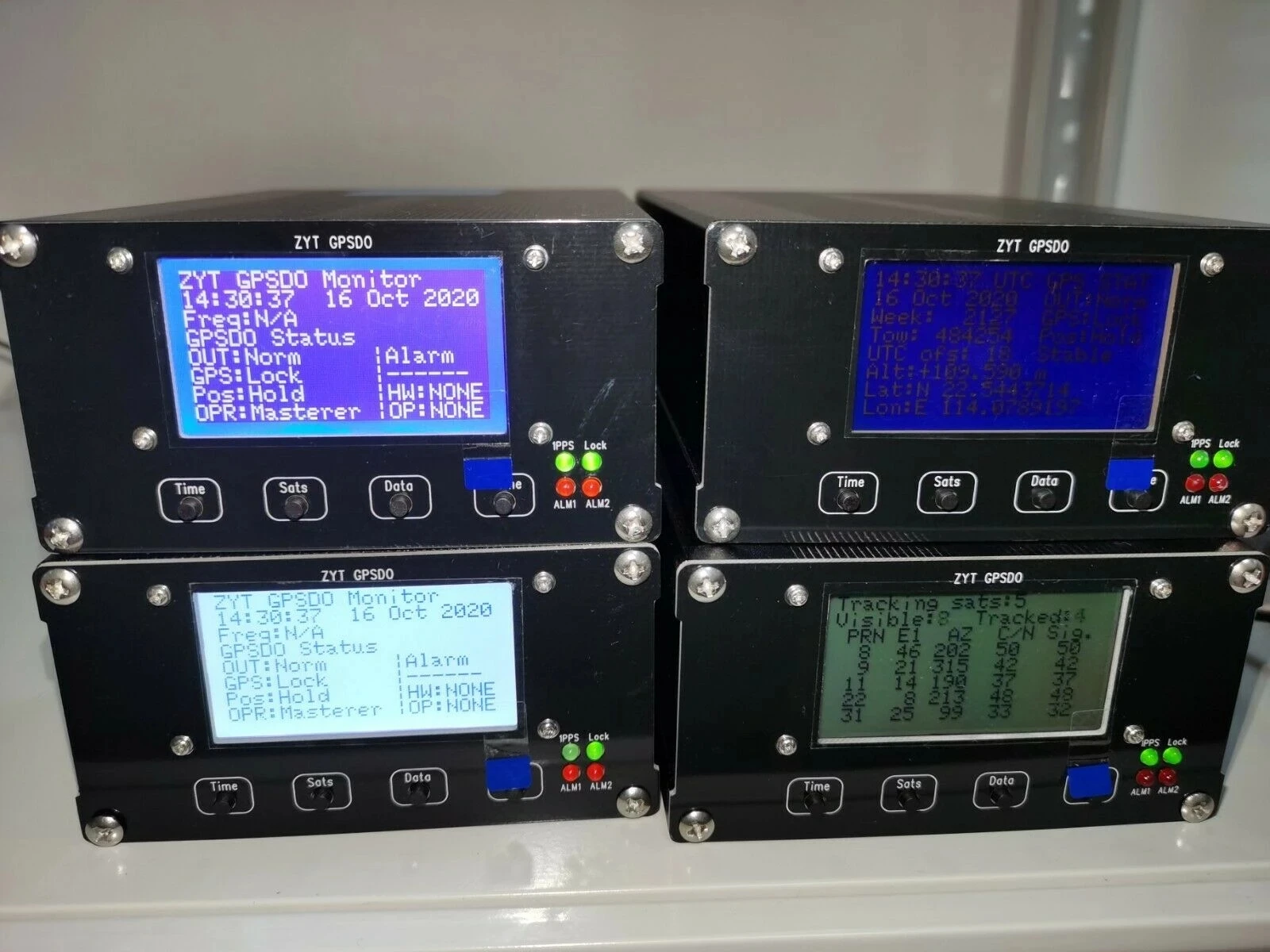 Upgraded version SAM STP 2878 ZYT-GPSDO-3 LCD 10MHz 1PPS OCXO GPS Disciplined Oscillator view 3