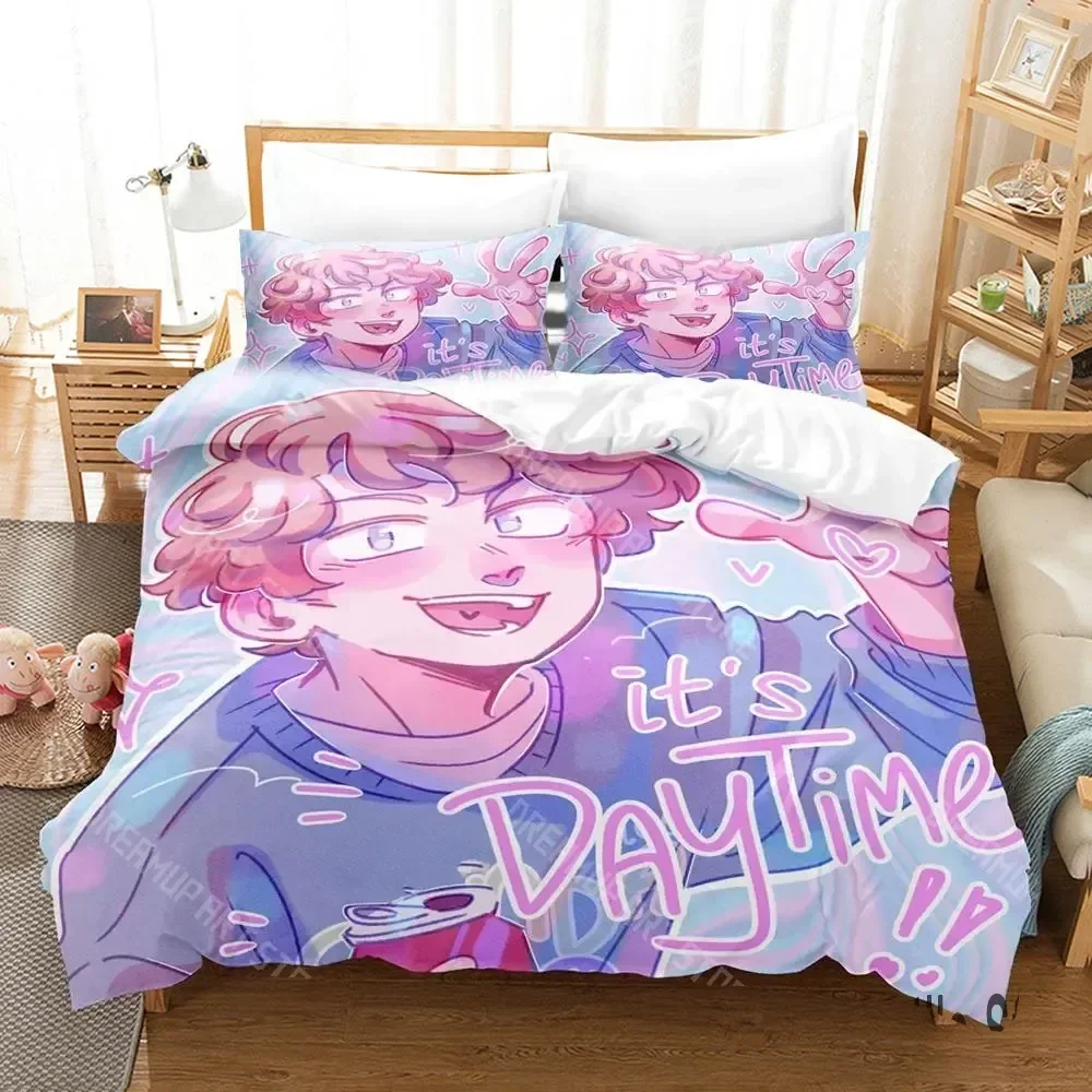 Exquisite Tommyinnit Sunday Club Bedding Set Single Twin Full Queen King Size Bed Set Aldult Kid Bedroom Duvetcover Sets