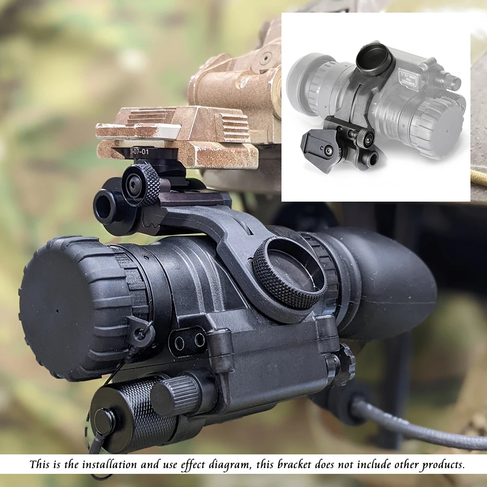 aluminum alloy PVS14 Night Vision Goggles J arm Bracket NVG Scope Mount dovetail Bridge L4G24 Helmet Adapter 2
