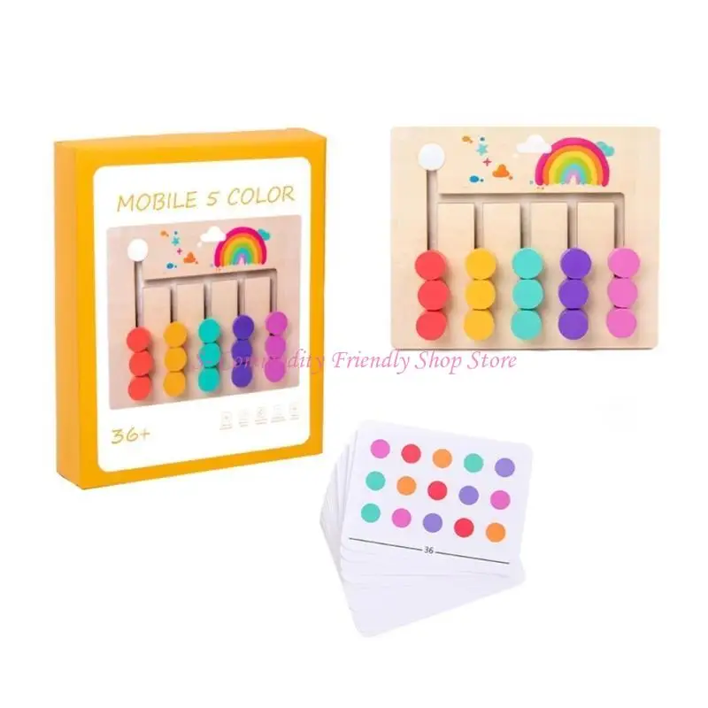 85aa Holzlernspielzeug Puzzle Farbpassendes Spiel für Jungen Mädchen 3 4 5 Jahre