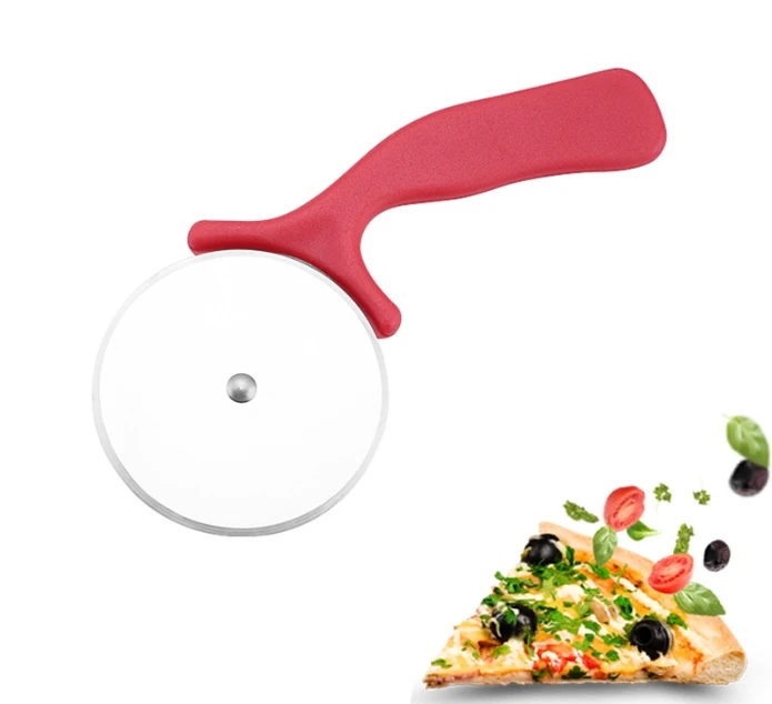 

Multipurpose Pizza Cake Dough Slicer Tool Pizza Knife Stainless Steel Pizza Cutter Wheel With Anti-Slip Handle For Pizza Pastry