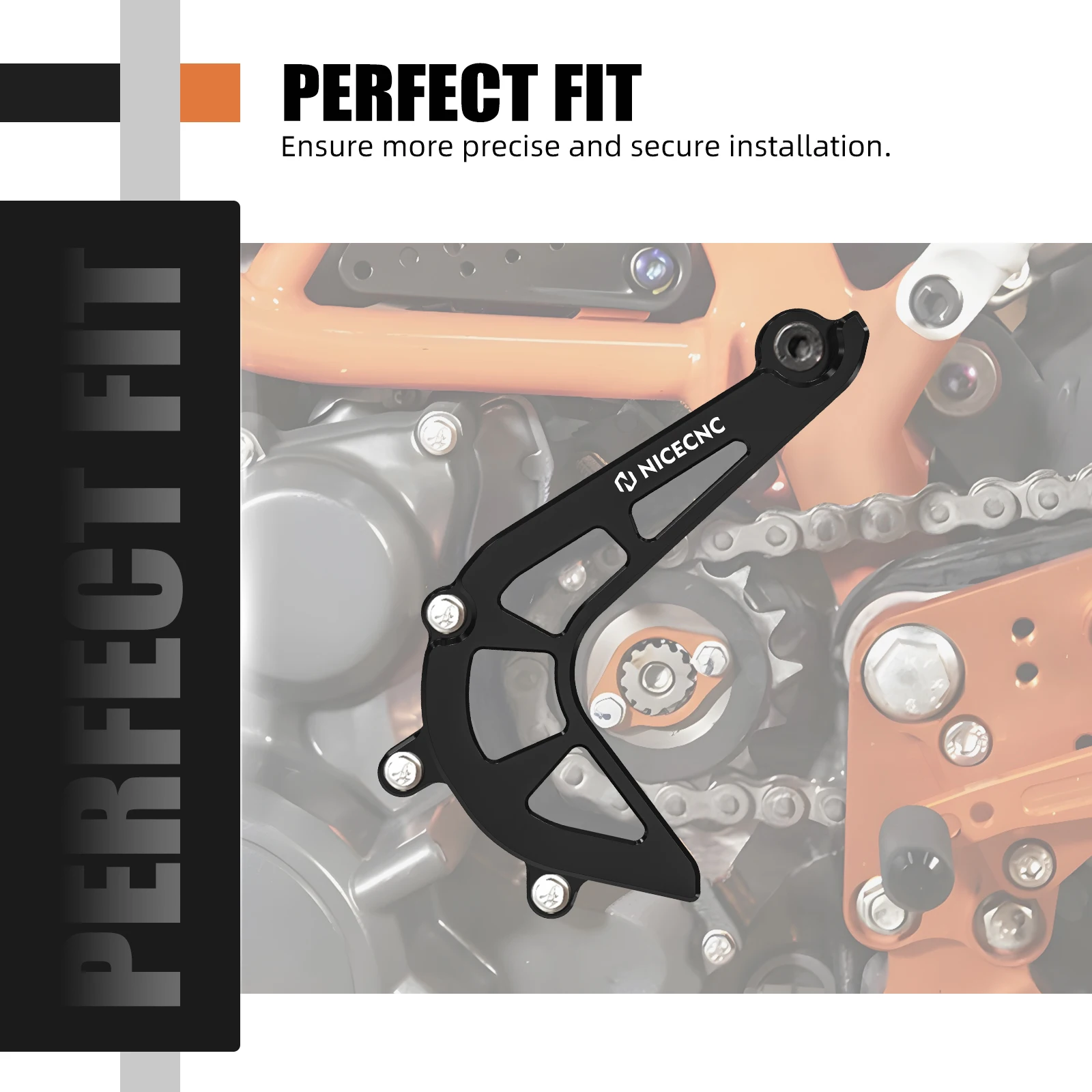 

For 2017-2023 KTM 390 Duke Sprocket Chain Guard Cover Motorcycle Chain Protector for KTM 390 Adventure 2020 2021 2022 2023 2024