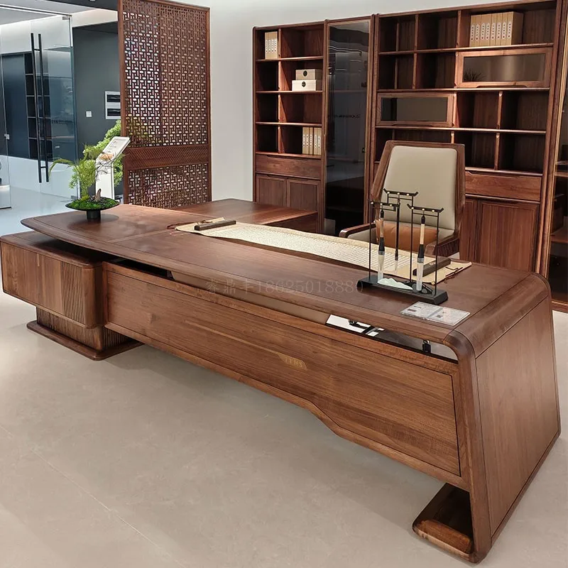 

Strong Cheap Executive Desk Drawers Wooden Brown Modern Drawers Office Desks Luxury Large Mesa De Escritorio Office Furniture