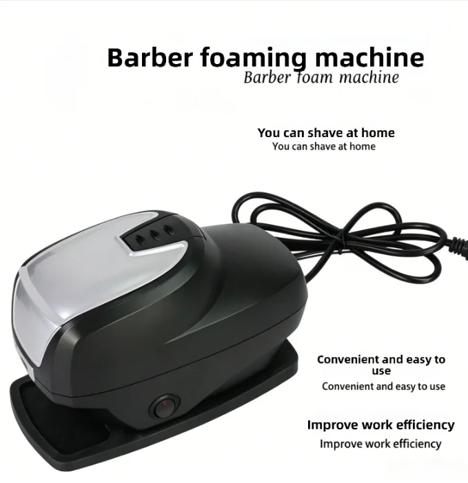 Shaving Cream Foaming machine compact and durable non-slip rubber base hair salon home shaving shaving foa view 6