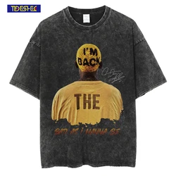 TIDESHEC Hip-Hop Streetwear Retro Tshirt Dennis Rodman Graphic T Shirt Cotton Men Oversize Vintage Tshirt Washed Short Sleeve