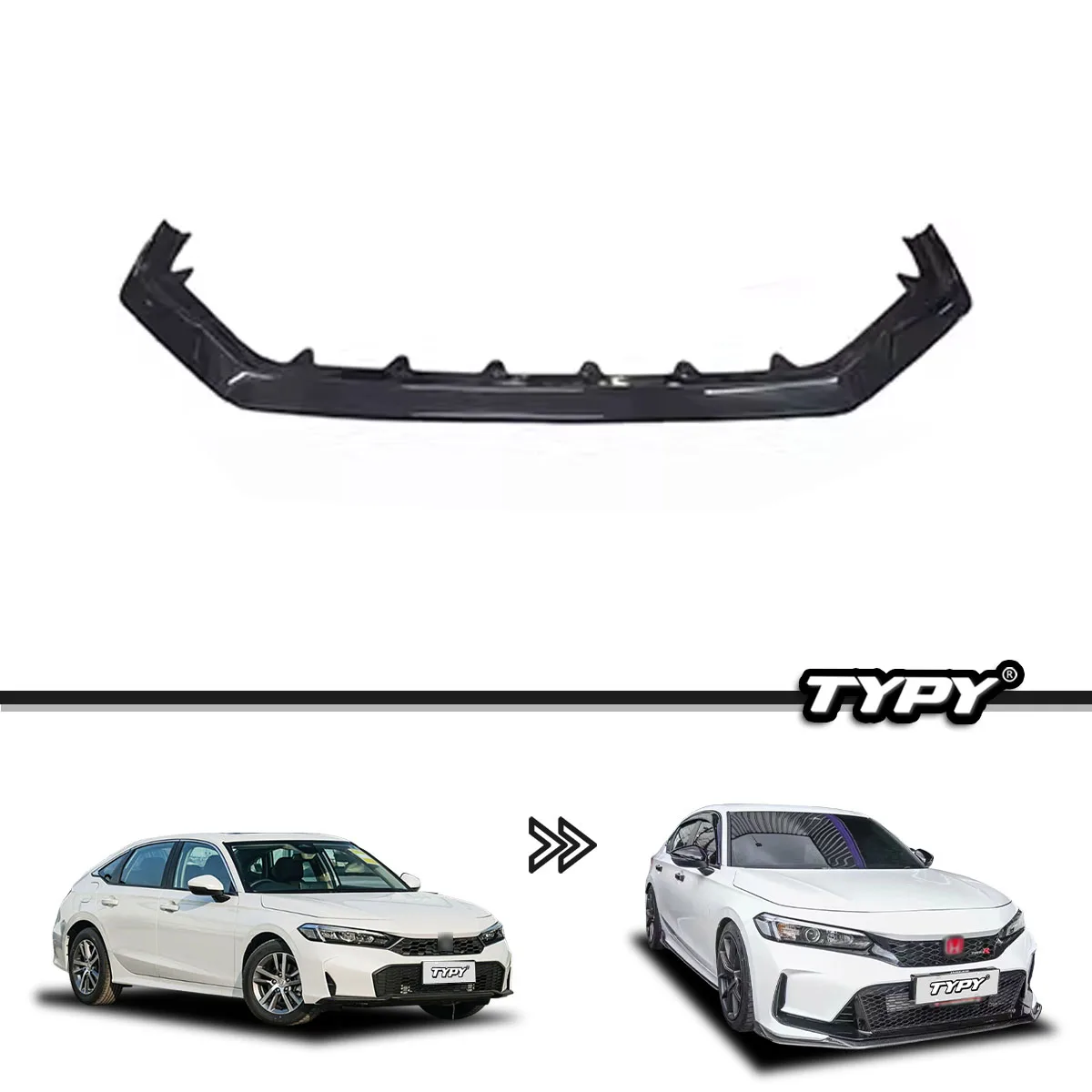

Suitable for Eleventh Generation Honda Civic TypeR FL5 Modified Small Enclosure Carbon Fiber Front Lip Shovel Accessories