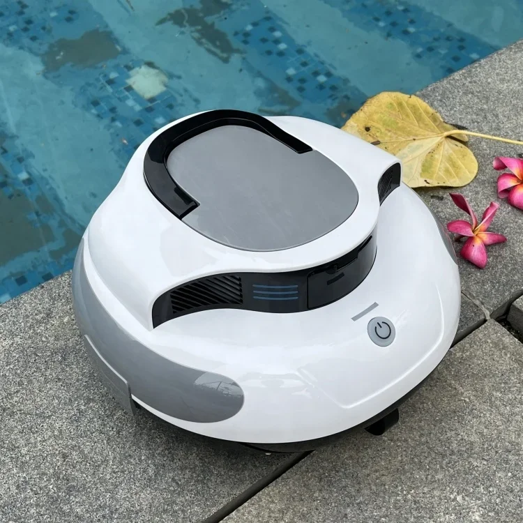 2024 Cordless Robot Pool Vacuum Automatic Robotic Suction Swimming Pool Cleaner For In Ground Pool Up To 1000 Sq.Ft (120 Mins)