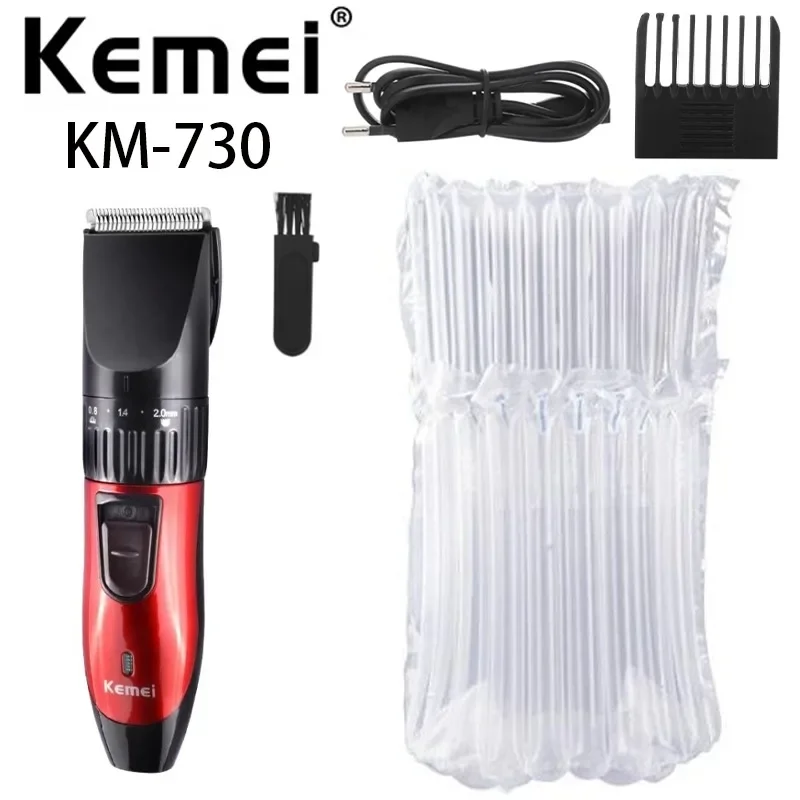 KM-730 Kemei Rechargeable Electric Hair Clipper High-Quality Household Hair Trimmer Cordless Men Shaver Trimmer for Men barber