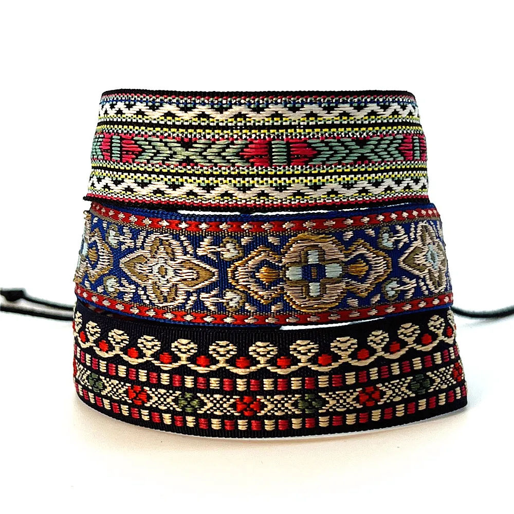 Pulsera colorida hecha a mano para hombre y mujer, brazalete de la Amistad étnica gótica, regalo de joyería