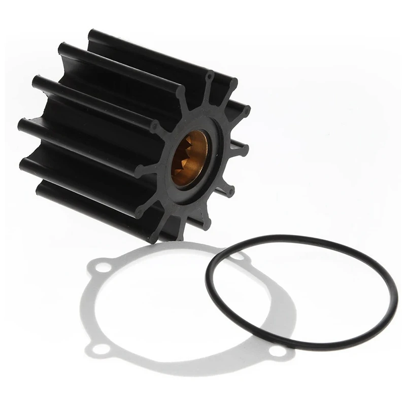 Water Pump Impeller Repair Kit 09-812B-1 Engine Supplies Black Plastic For Johnson