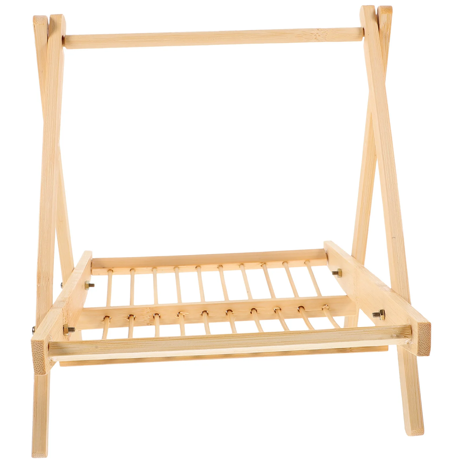 

Bamboo Fruit Basket Handheld Snack Rack Multi-Function Vegetable Stand Attractive Design Large Storage Kitchen Room Cafe