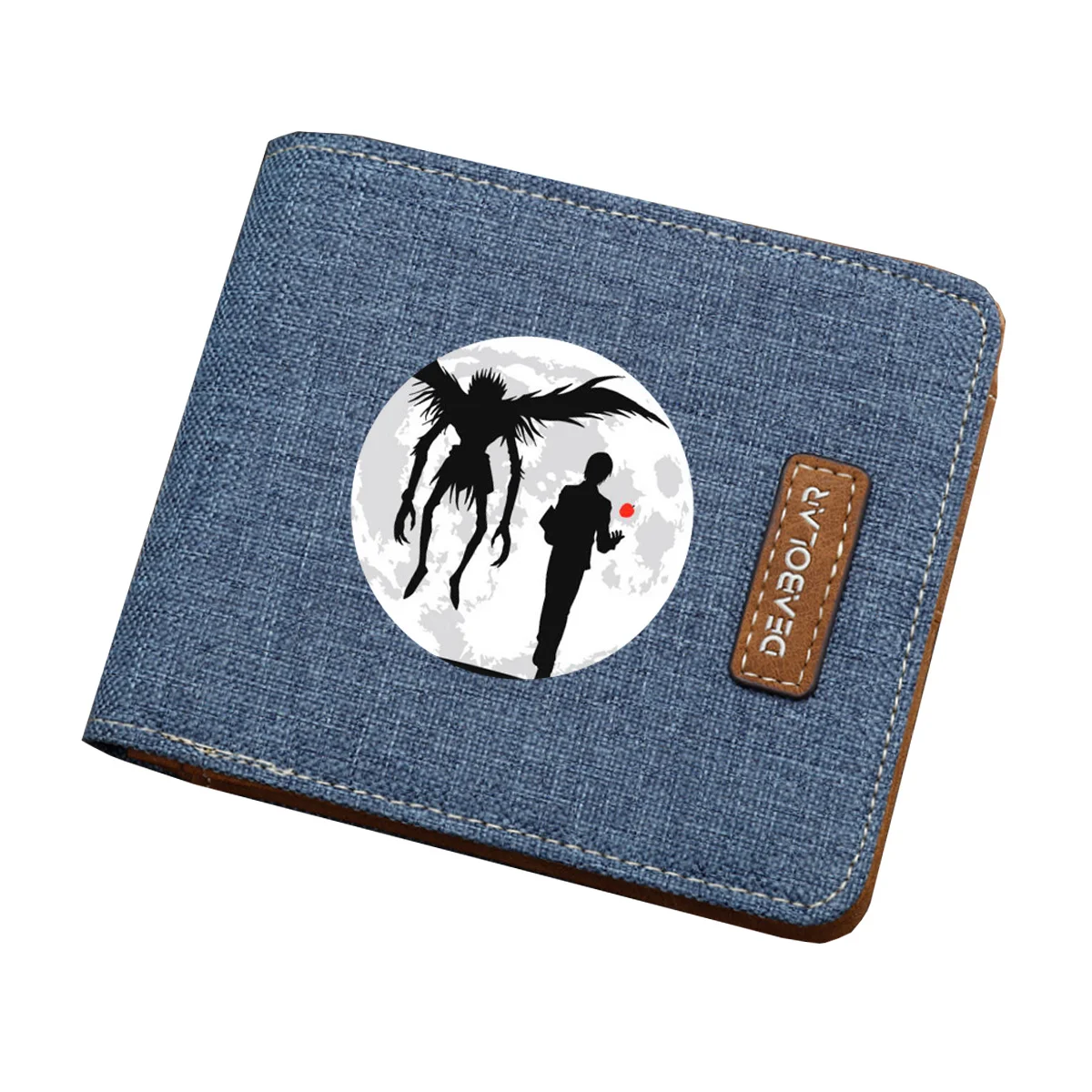 Japan anime Death Note Wallet Student Wallet ID/Credit Card Holder Cartoon Purse Men Women canvas Short Money Bag