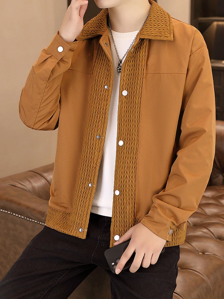 

Мужская куртка-бомбер Faion на осень-зиму, с воротником-стойкой, в стиле пэчворк, повседневная, с длинным рукавом, на молнии, для работы и отдыха