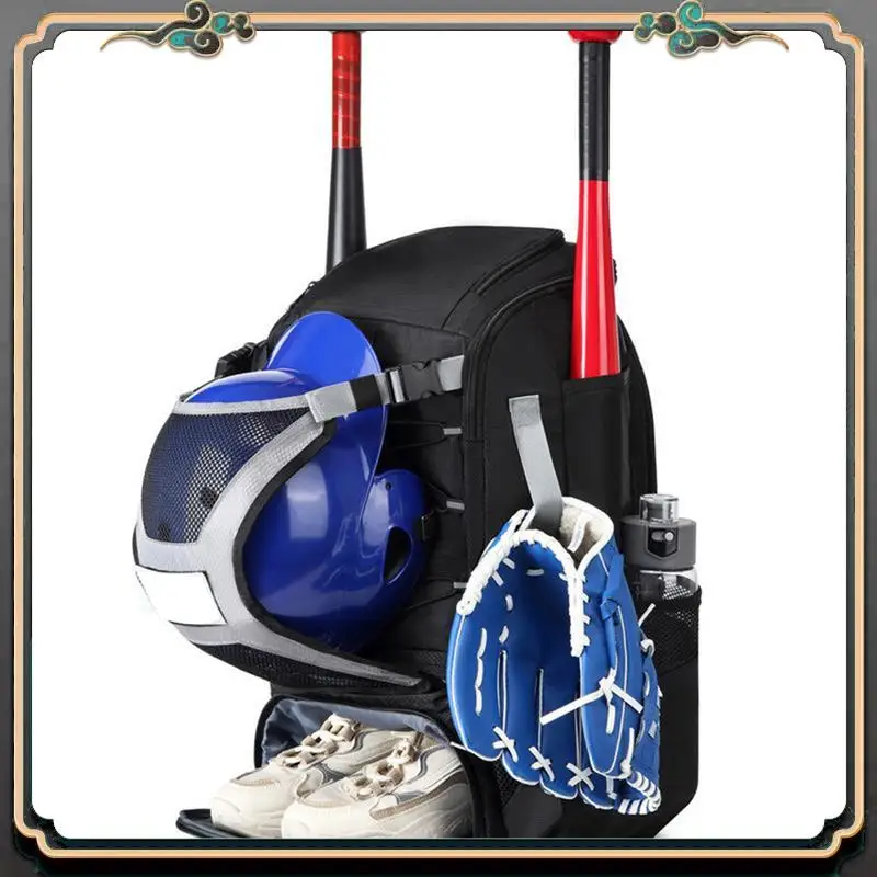 

Premium Large Capacity Baseball Softball Bag Hold Helmet 2 Tees Ball Bats Batting Glove Gear Outdoor Camping Bag Sport Organizer