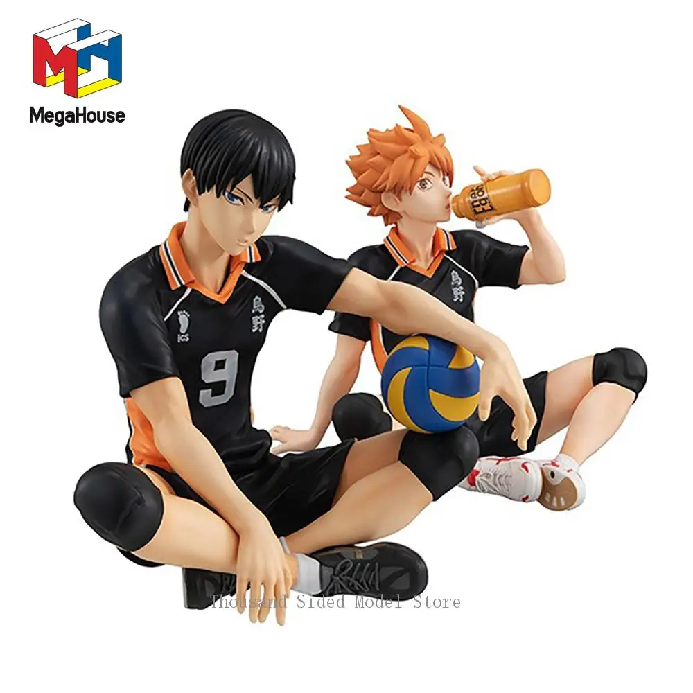 

In Stock Original MegaHouse MH GEM Haikyuu!! Hinata Shoyo Tobio Kageyama Action Figure Anime PVC Model Collectible Toys For Boys
