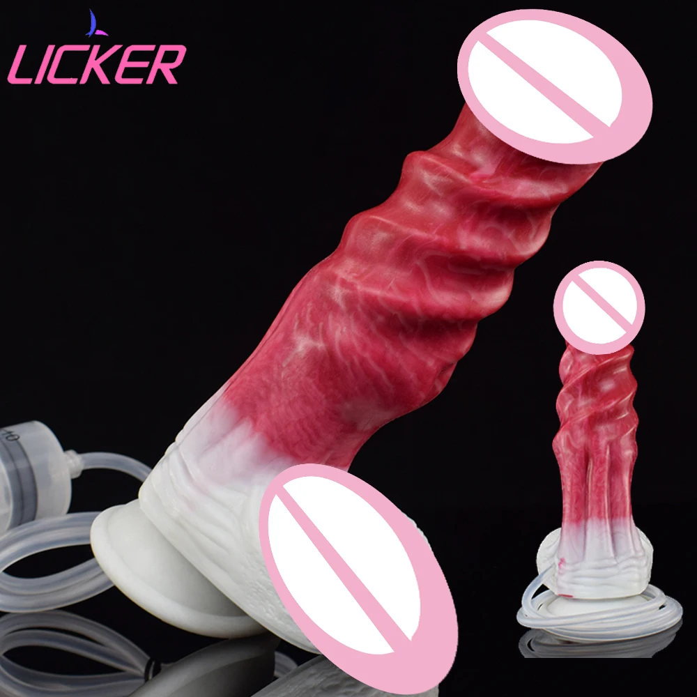 

LICKER Realistic Squirting Dildo Ejaculating Penis Masturbator Toy For Women G-point Stimulation Vaginal Massage Orgasm Pleasure