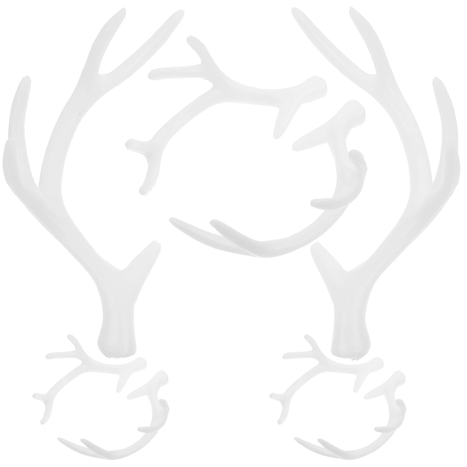 

8pcs Deer Antler Headband Realistic Faux Christmas Headdress DIY Accessories Lightweight Portable Party Cosplay