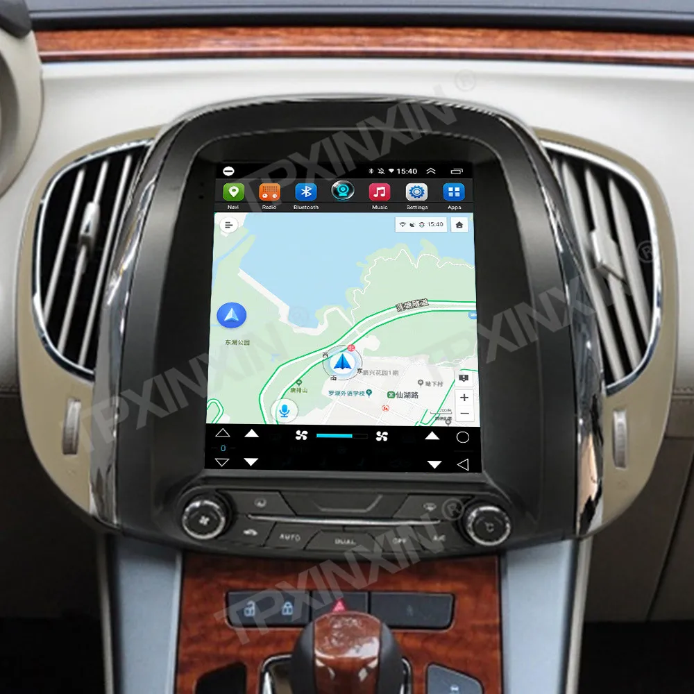9.7 Inch Android 14 Car Radio For Buick Crossover 2009-2012 Vertical Screen Stereo Multimedia Player Carplay GPS Navigation Auto