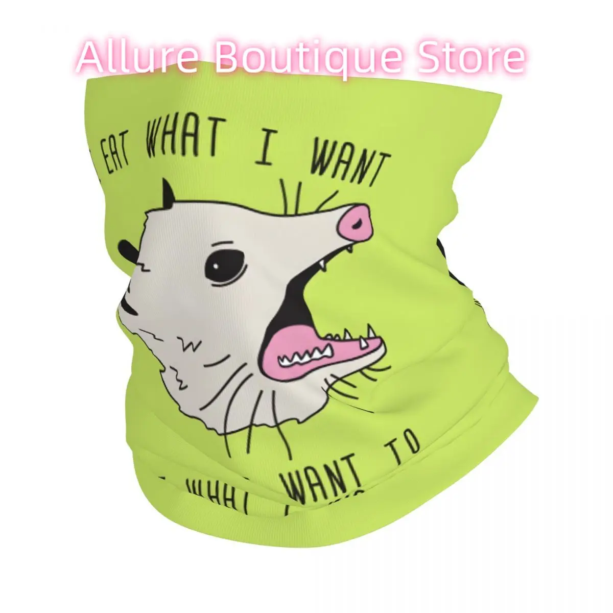 

Possum Grenn бандана на шею, белый шарф, универсальный головной убор для рыбалки, унисекс, для взрослых, зима