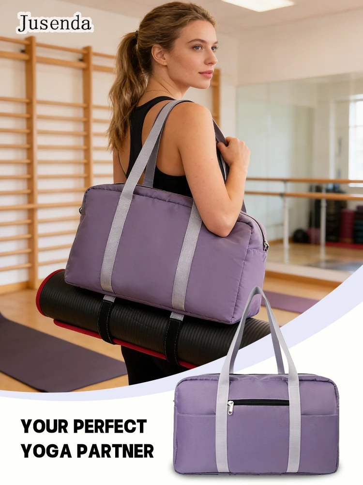 

Сумка для йога-матов и фитнеса для женщин и мужчин, спортивная сумка для тренировок, дорожная сумка для спортзала, сумка для активного отдыха с разделением на сухое и влажное отделение, спортивная сумка для занятий спортом на открытом воздухе