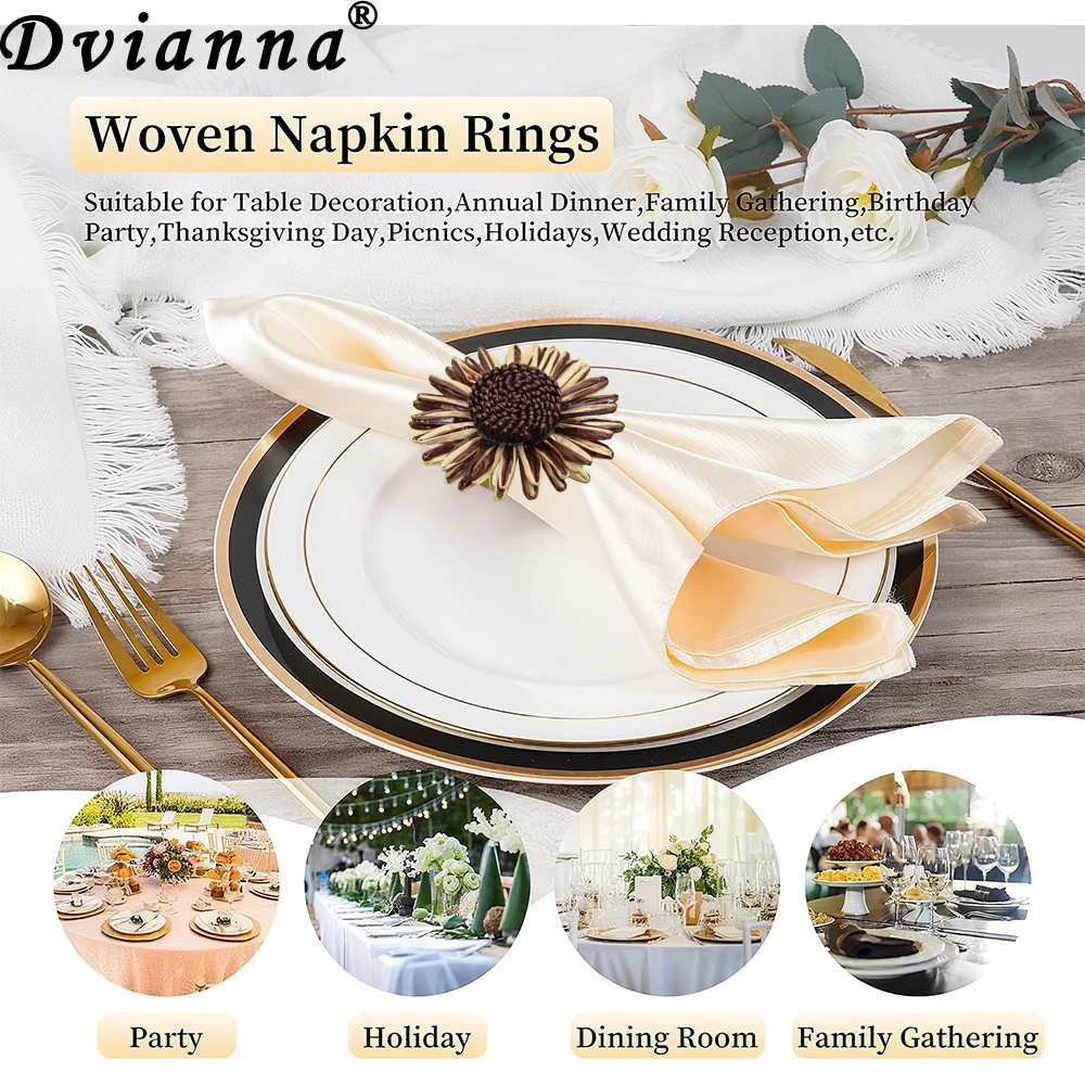 6Pcs Sunflower Napk… - image