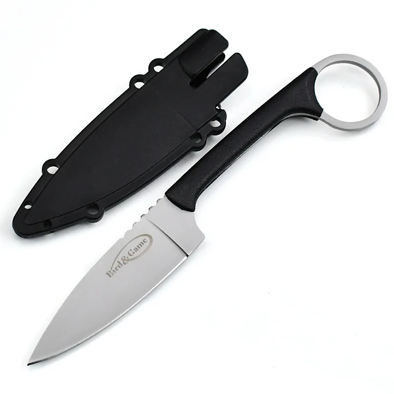 Portable fruit knife with knife sleeve One - piece keel light sharp knife Fruit and Melon Cutting Stainless Steel Fruit Knife