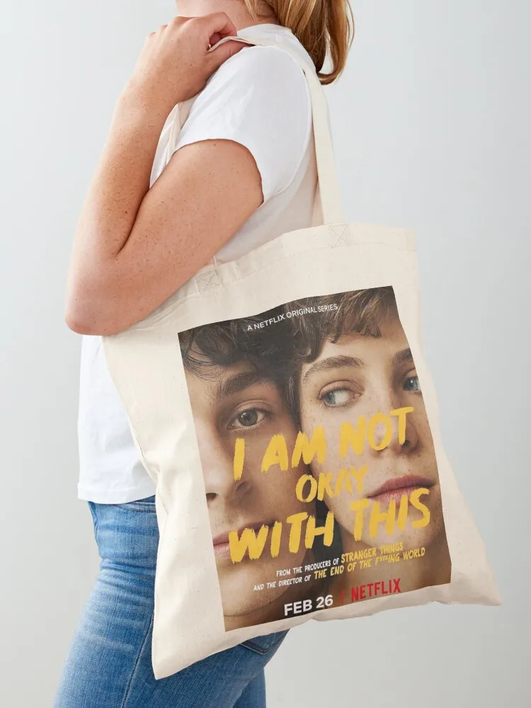 

I Am Not Okay With This - Netflix Tote Bag shopping cart bags Women's bag Women's shopping bag Eco