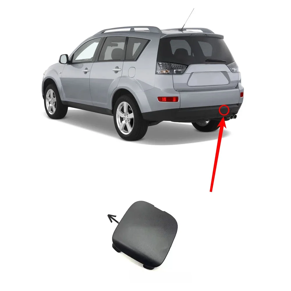 

1 Piece Rear Bumper Cover for Outlander CW Rear Bumper Trailer Hook Cap for Airtrek 2006-2012 Bumper Decoration Cover 6415A017